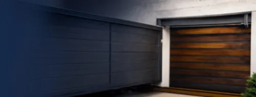 Moderne Hausfassade mit hochwertigem Garagentor